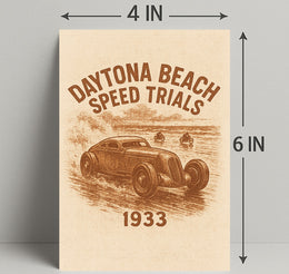 Daytona Beach Speed Trials 1933 Poster PosterGoat