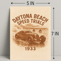 Daytona Beach Speed Trials 1933 Poster PosterGoat