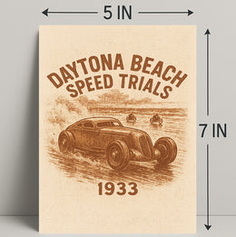 Daytona Beach Speed Trials 1933 Poster PosterGoat