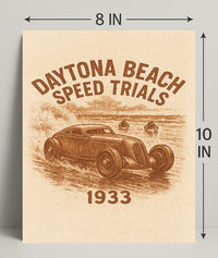 Daytona Beach Speed Trials 1933 Poster PosterGoat