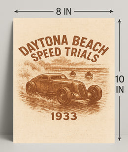 Daytona Beach Speed Trials 1933 Poster PosterGoat