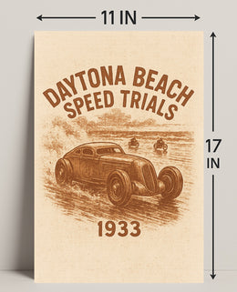 Daytona Beach Speed Trials 1933 Poster PosterGoat
