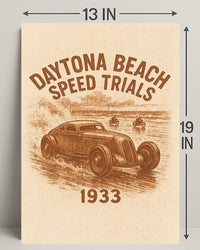Daytona Beach Speed Trials 1933 Poster PosterGoat