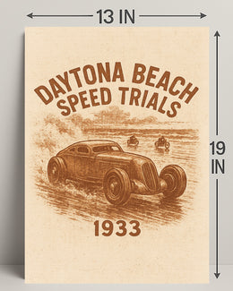 Daytona Beach Speed Trials 1933 Poster PosterGoat