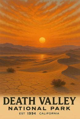 Death Valley National Park 1994 Vintage National Park Poster PosterGoat
