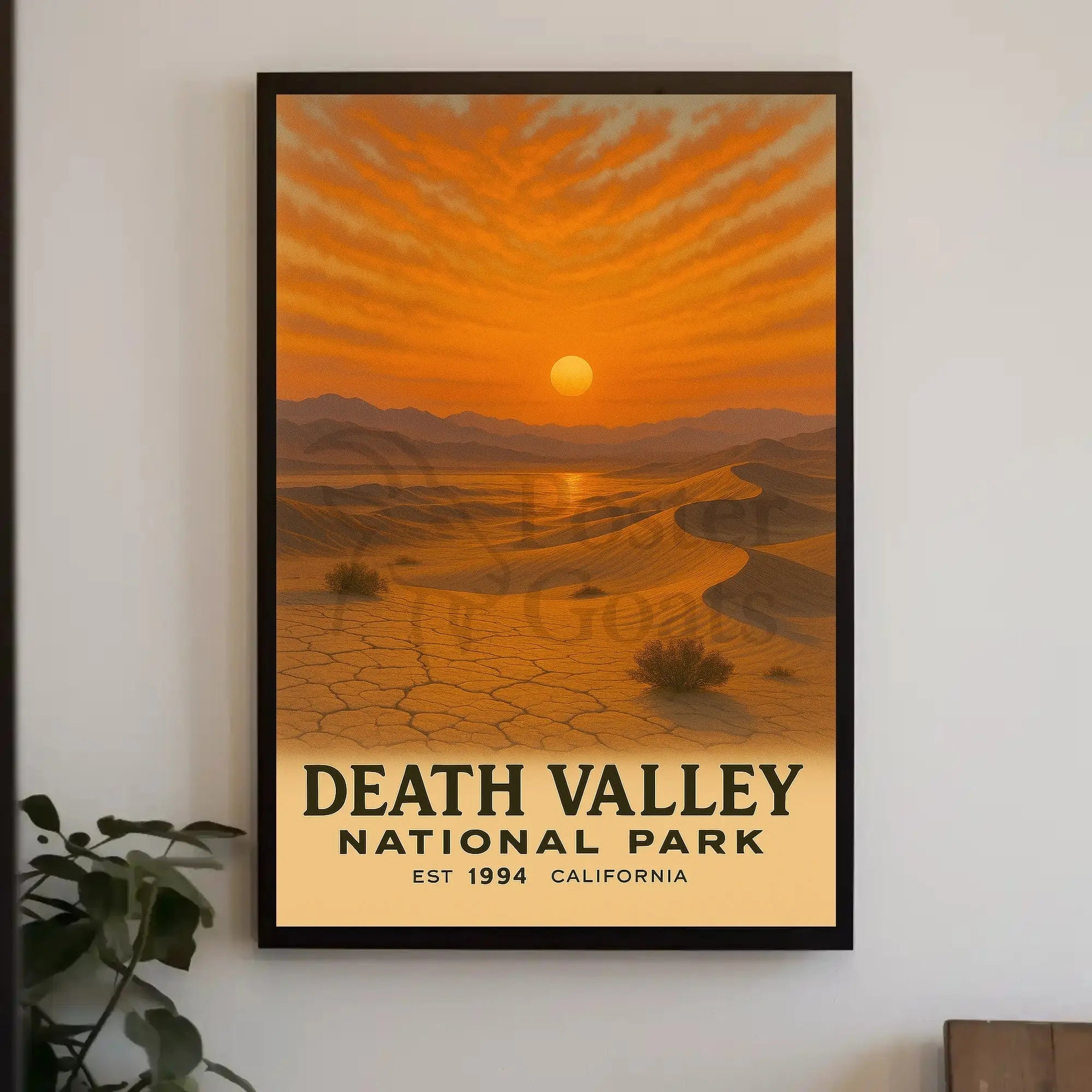 Death Valley National Park 1994 Vintage National Park Poster PosterGoat