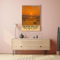 Death Valley National Park 1994 Vintage National Park Poster PosterGoat