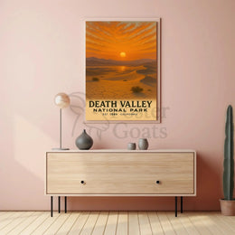 Death Valley National Park 1994 Vintage National Park Poster PosterGoat
