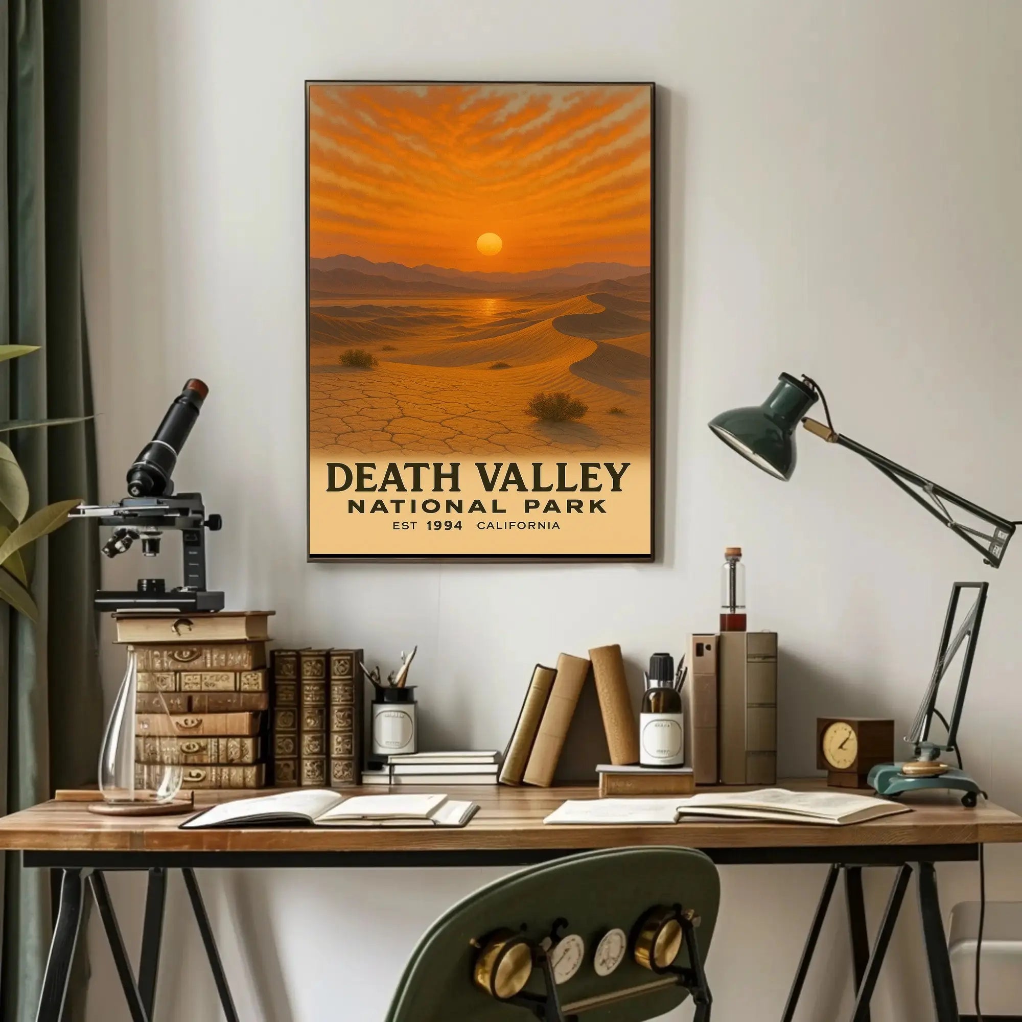 Death Valley National Park 1994 Vintage National Park Poster PosterGoat