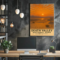 Death Valley National Park 1994 Vintage National Park Poster PosterGoat