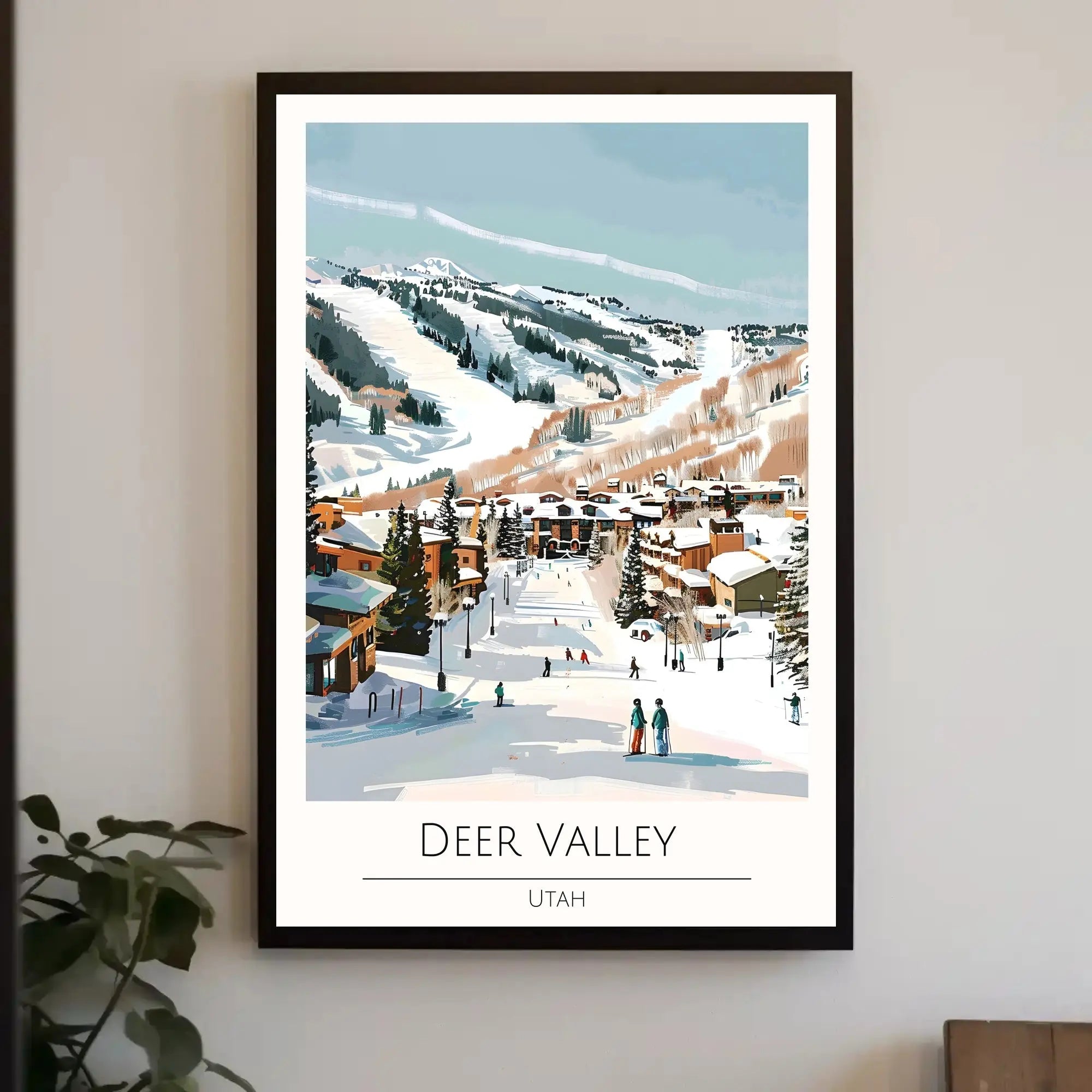 Deer Valley Ski Resort Travel Poster PosterGoat