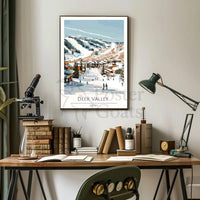 Deer Valley Ski Resort Travel Poster PosterGoat