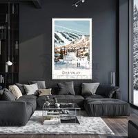 Deer Valley Ski Resort Travel Poster PosterGoat