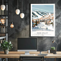 Deer Valley Ski Resort Travel Poster PosterGoat