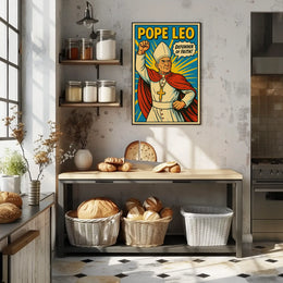 Defender of Faith Comic-Style Propaganda Poster PosterGoat