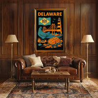 Delaware Coastal Heritage Travel Poster PosterGoat