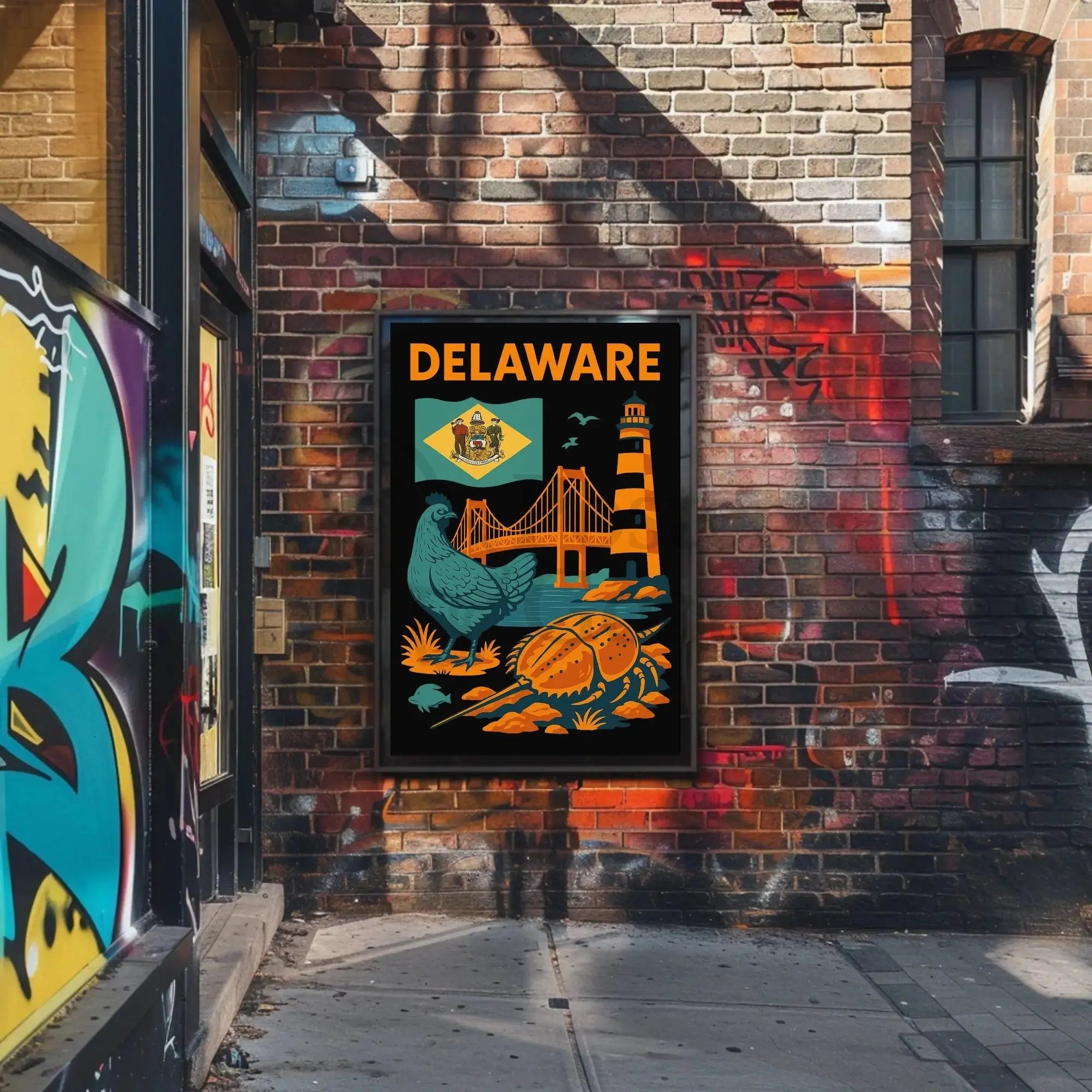 Delaware Coastal Heritage Travel Poster PosterGoat