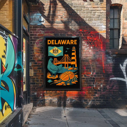 Delaware Coastal Heritage Travel Poster PosterGoat