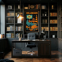 Delaware Coastal Heritage Travel Poster PosterGoat