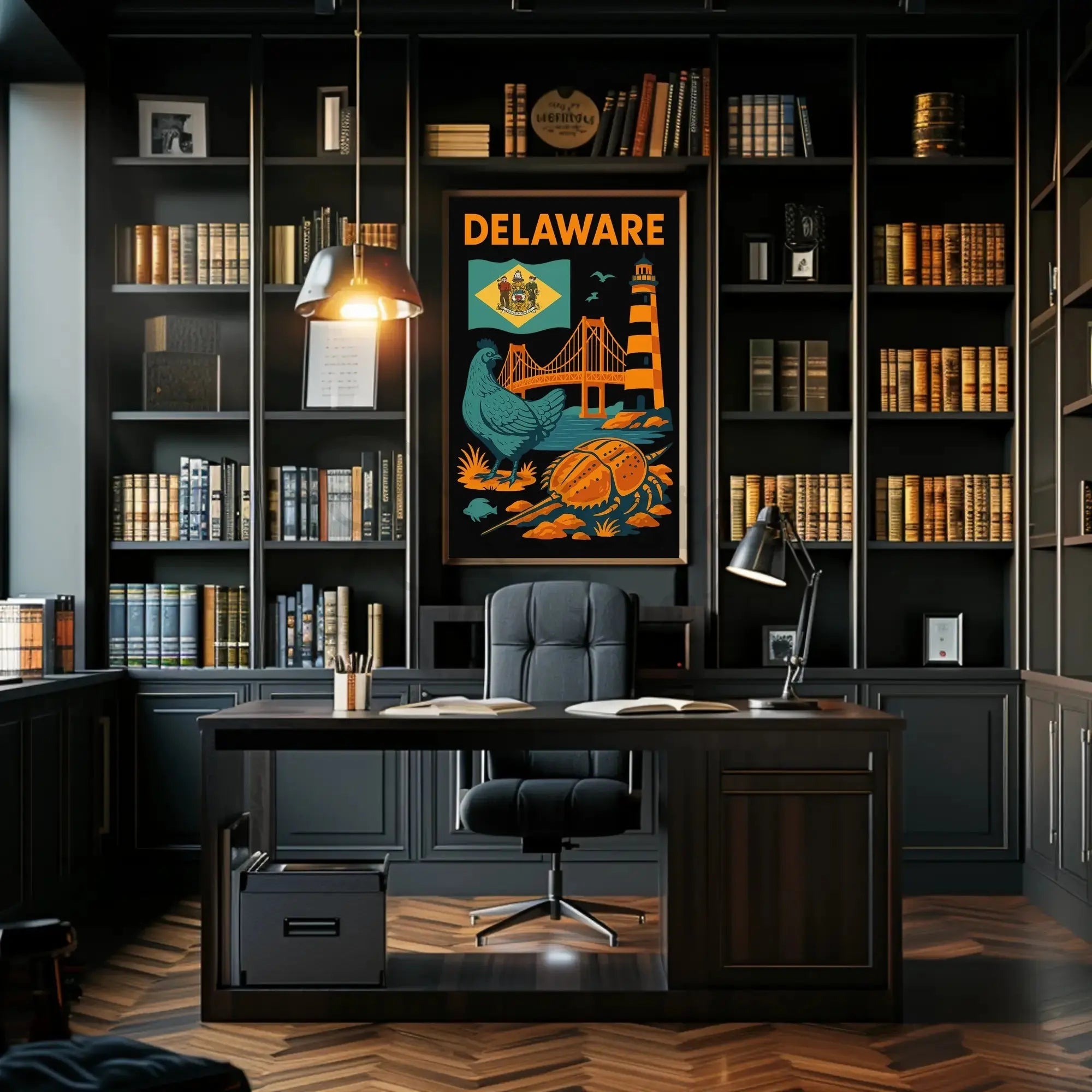 Delaware Coastal Heritage Travel Poster PosterGoat