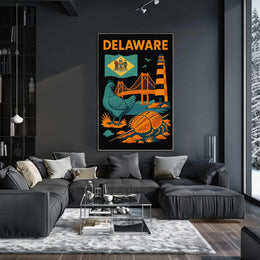 Delaware Coastal Heritage Travel Poster PosterGoat