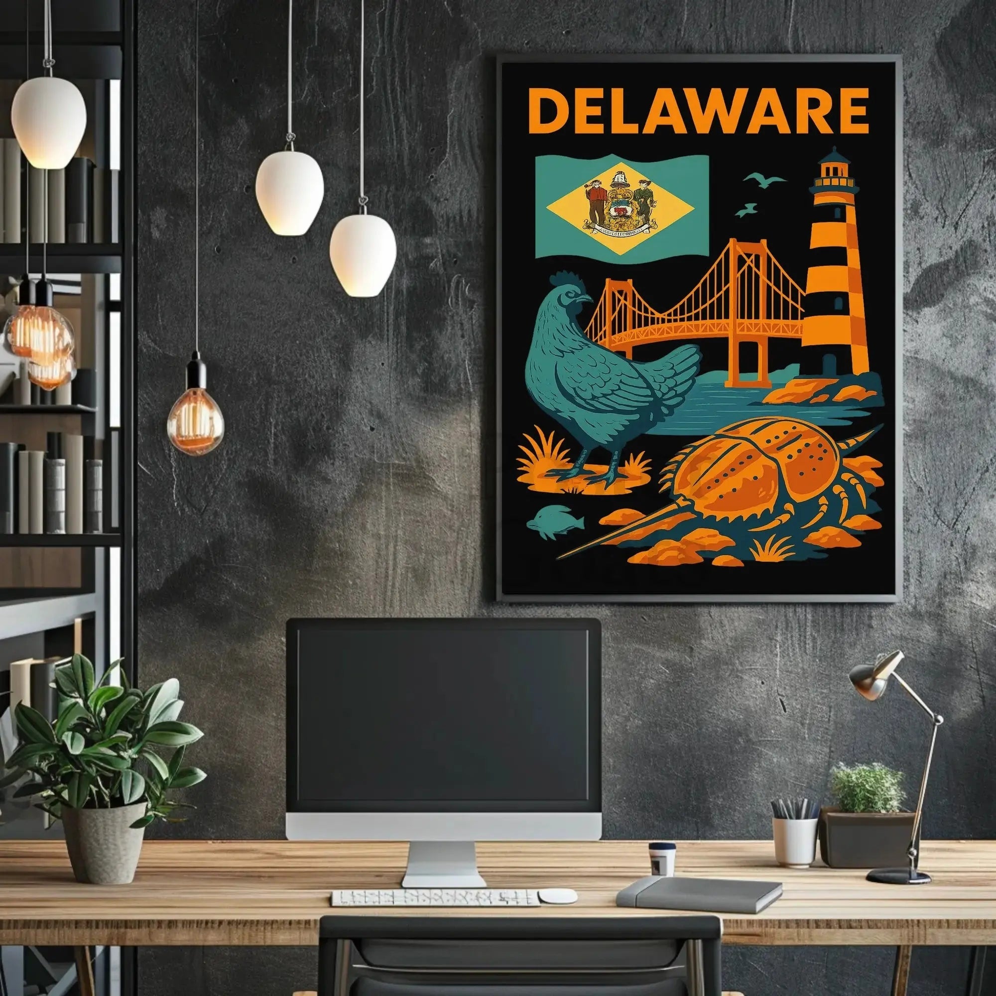 Delaware Coastal Heritage Travel Poster PosterGoat