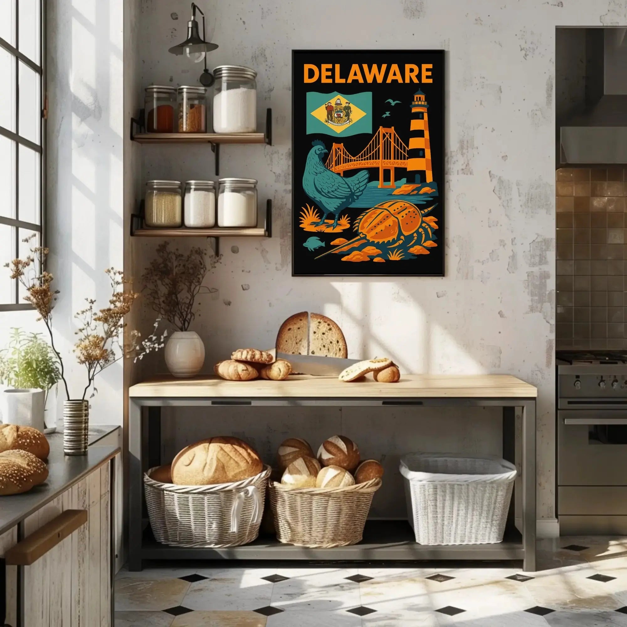 Delaware Coastal Heritage Travel Poster PosterGoat
