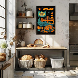 Delaware Coastal Heritage Travel Poster PosterGoat
