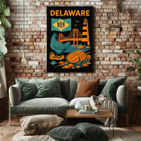 Delaware Coastal Heritage Travel Poster PosterGoat