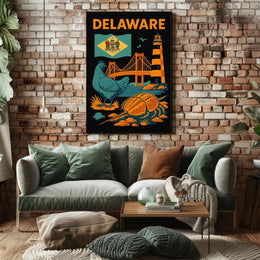 Delaware Coastal Heritage Travel Poster PosterGoat