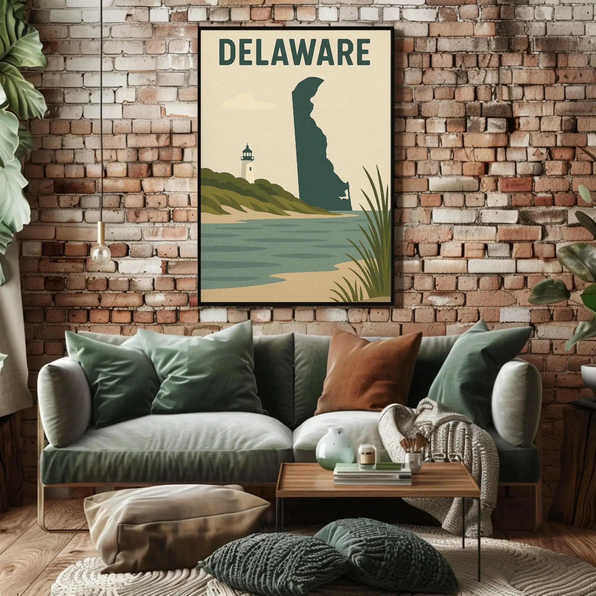Delaware Coastal Vintage Travel Poster PosterGoat