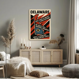 Delaware First State Highlights Wall Art Print PosterGoat