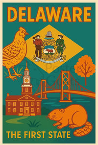 Delaware Heritage Art Print: Cultural or Heritage Poster PosterGoat