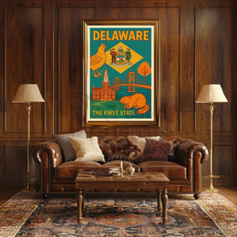 Delaware Heritage Art Print: Cultural or Heritage Poster PosterGoat