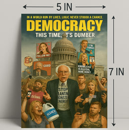 Democracy This Time Its Dumber Poster Art PosterGoat