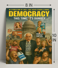 Democracy This Time Its Dumber Poster Art PosterGoat