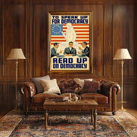 Democracy and Civic Engagement Vintage Political or Propaganda Poster PosterGoat