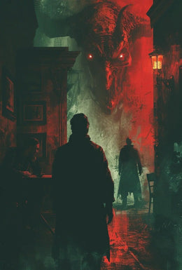Demon in the Shadows Dark Urban Artistic Poster PosterGoat