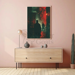 Demon in the Shadows Dark Urban Artistic Poster PosterGoat