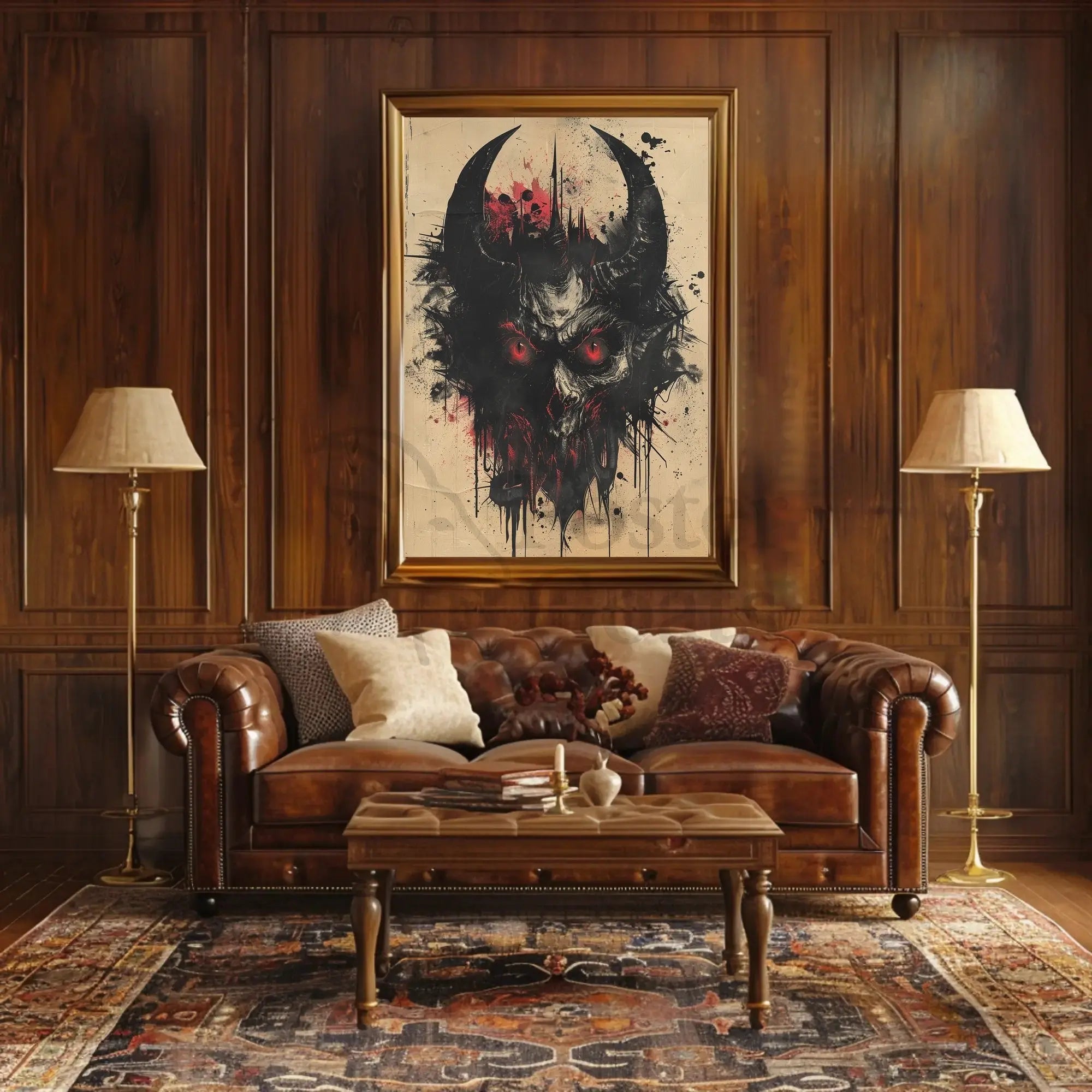 Demonic Gothic Horror Art Poster: Abstract Artistic or Pop Culture Poster PosterGoat