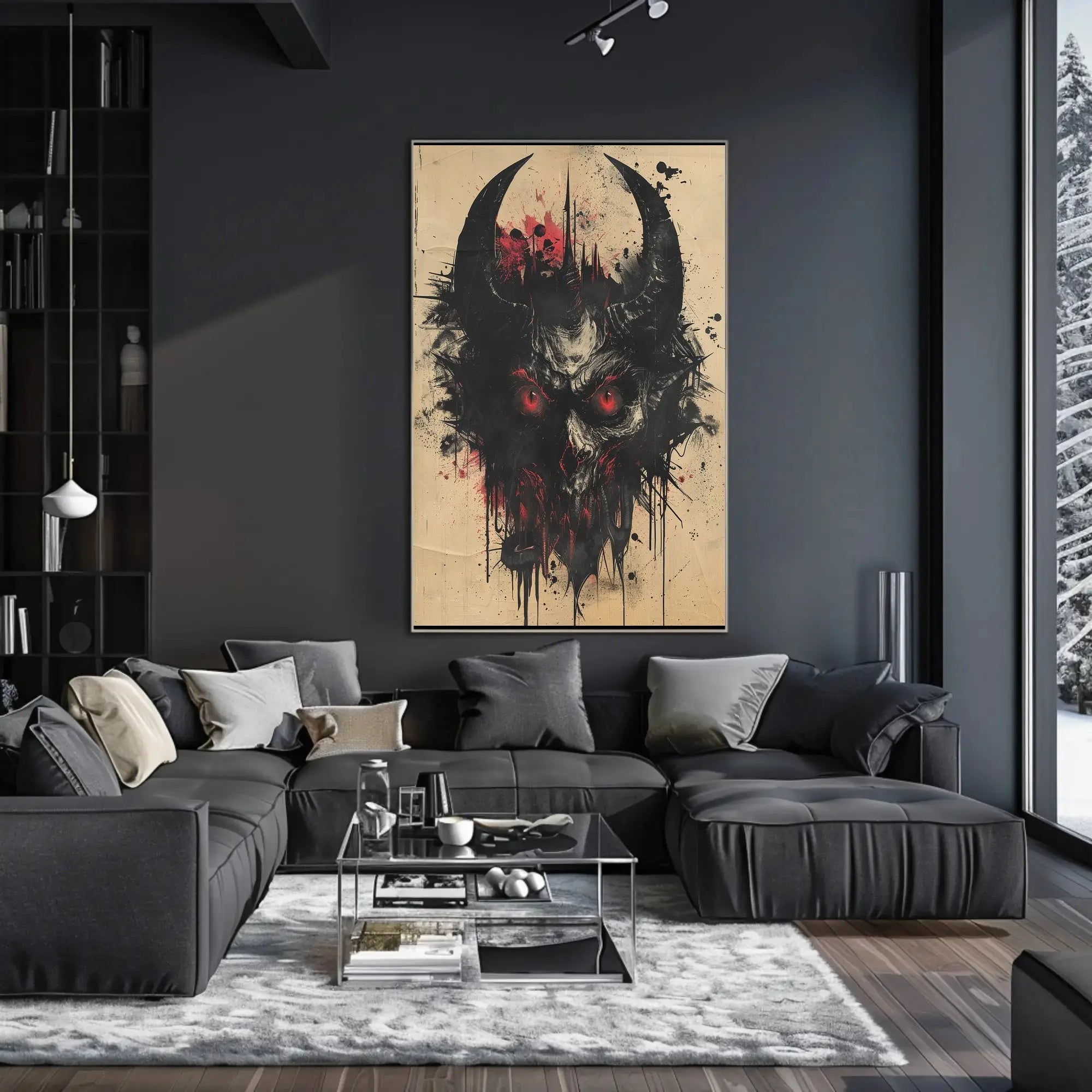 Demonic Gothic Horror Art Poster: Abstract Artistic or Pop Culture Poster PosterGoat