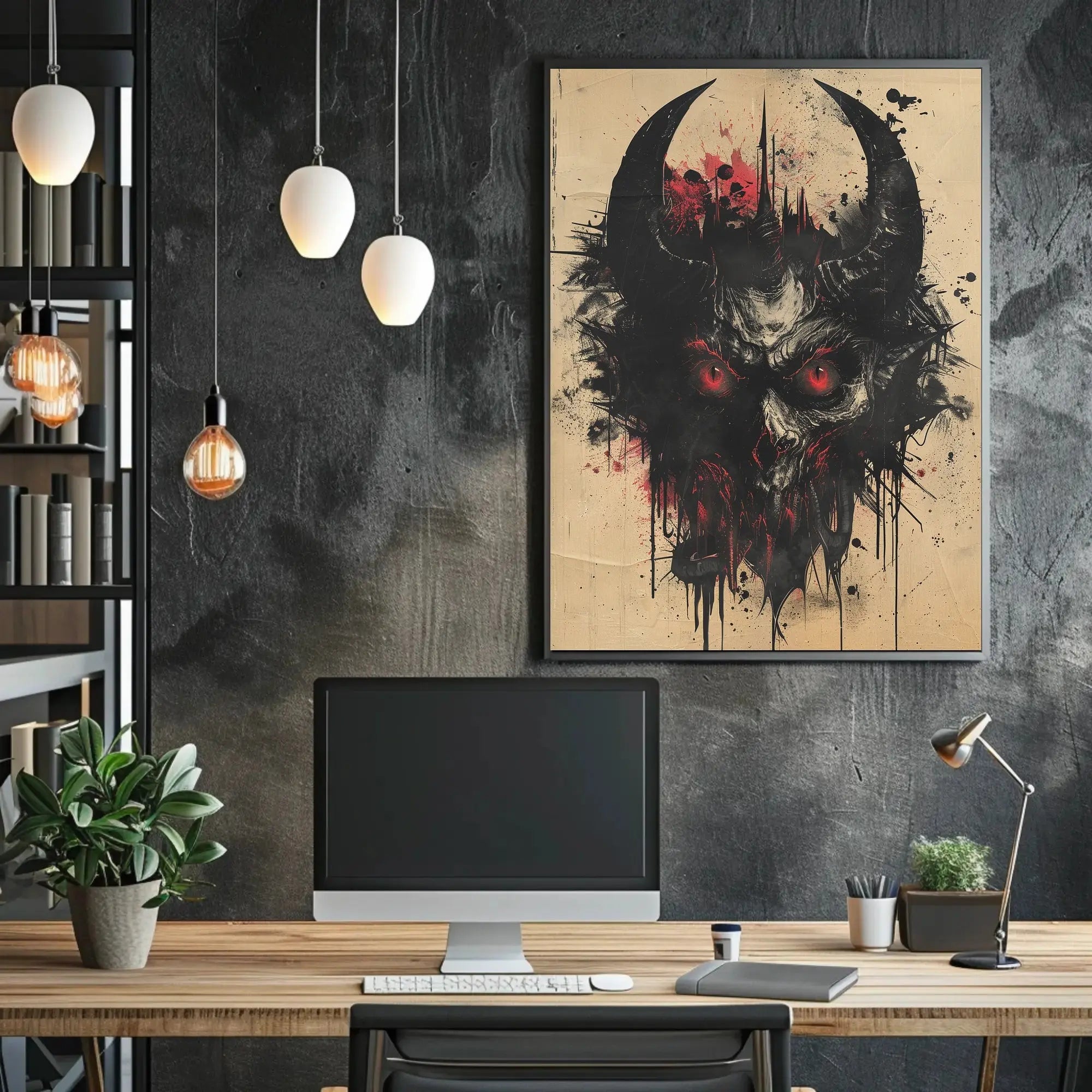 Demonic Gothic Horror Art Poster: Abstract Artistic or Pop Culture Poster PosterGoat