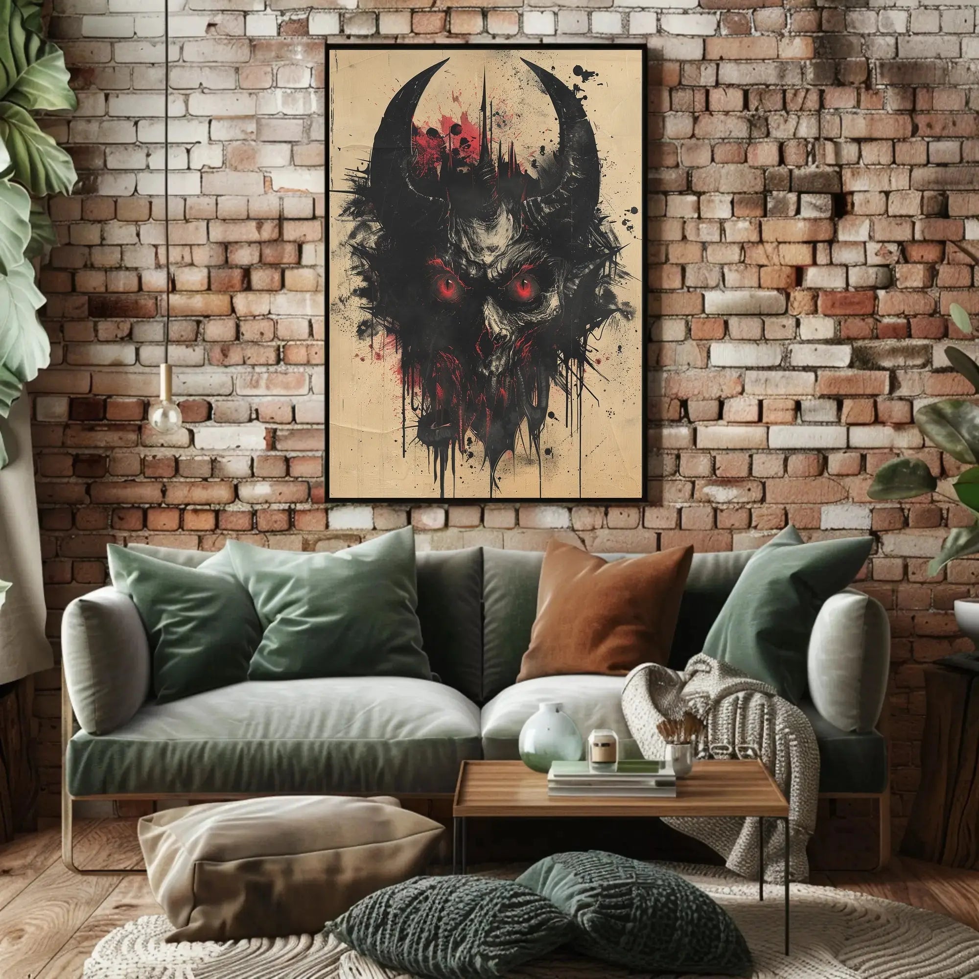 Demonic Gothic Horror Art Poster: Abstract Artistic or Pop Culture Poster PosterGoat