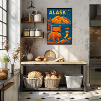 Denali Adventure Vintage National Park Poster PosterGoat