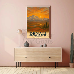 Denali National Park Travel Poster PosterGoat