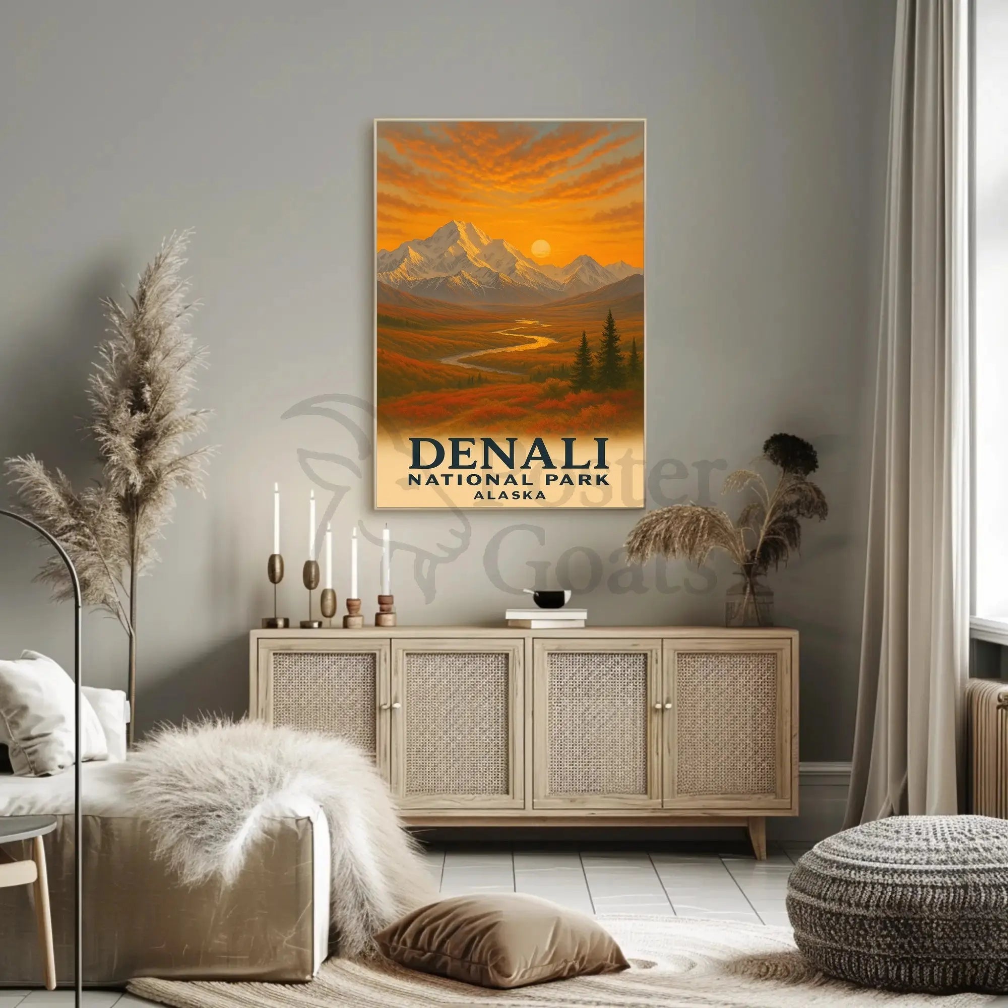 Denali National Park Travel Poster PosterGoat