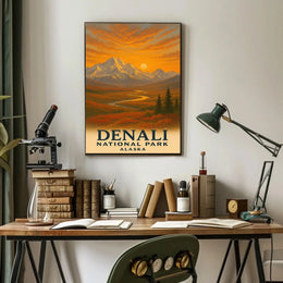 Denali National Park Travel Poster PosterGoat