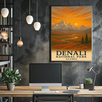 Denali National Park Travel Poster PosterGoat