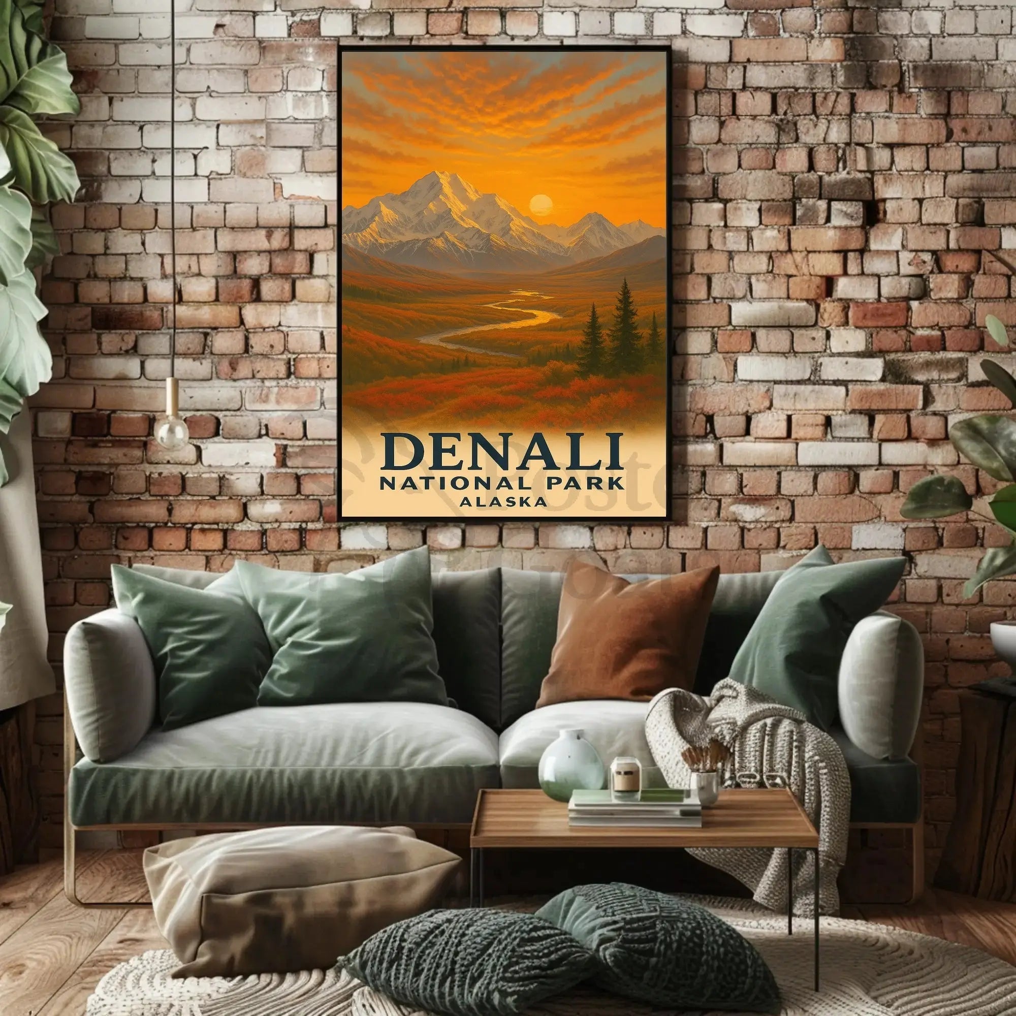 Denali National Park Travel Poster PosterGoat