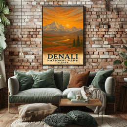 Denali National Park Travel Poster PosterGoat